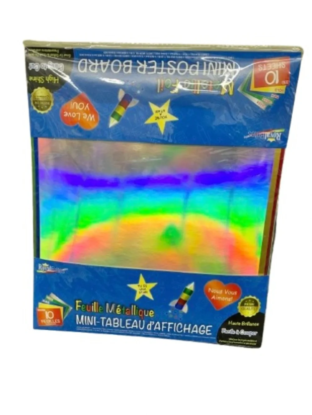 NEW ROYAL BRITES Metallic Foil Mini Poster Board 12